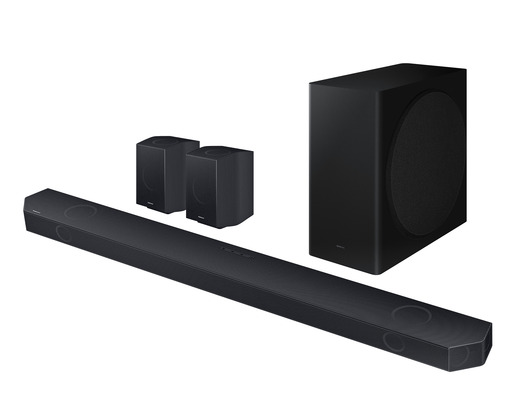 SAMSUNG soundbar HW-Q930D/EN, 9.1.4 kanala, Bežični Dolby Atmos, Q-Symphony tehnologija, SpaceFit zvuk Pro, titan crni