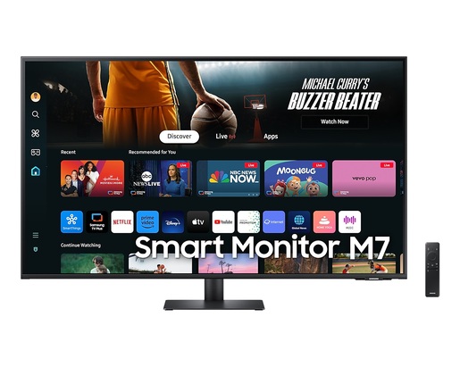SAMSUNG monitor/TV M7 UHD Smart MoVA, 43, UHD, VA, 300cd/m2, HDR10, HDMI, 60Hz, 5ms
