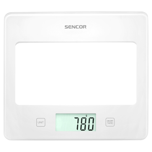 SENCOR kuhinjska vaga SKS 5020WH bijela; osjetljivost od 1 g do 5 kg