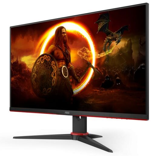 AOC monitor 24G2SAE/BK gaming, 24, FullHD, VA, 350 cd/m2, AMD FreeSync Premium, HDMI, DP, VGA, 165Hz, 1ms