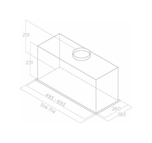 Elica napa FOLD GR/A/52