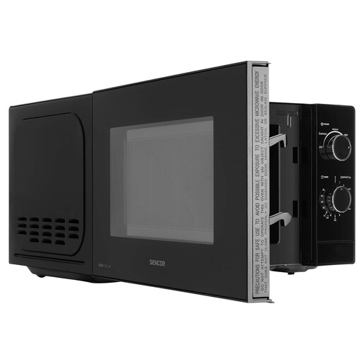 SENCOR mikrovalna pećnica SMW 1719BK crna: 700W; zapremina 20 l;  5 nivoa snage
