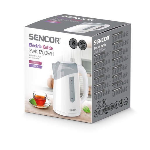 SENCOR kuhalo za vodu SWK 1700WH bijelo: 2200 W; zapremina 1,7 l