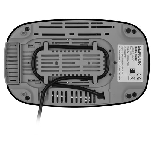 SENCOR toster STS 2607BK crni: 750W; 2 utora za hljeb; 3 fukncije; 7 nivoa jačine