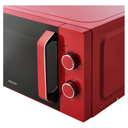 SENCOR mikrovalna pećnica SMW 1920RD crvena: 700W; zapremina 20 l;  5 nivoa snage