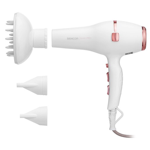 SENCOR fen za kosu SHD 8200GD bijeli: 2400 W; 3 temperaturna nivoa; 2 nastavka; 2 brzine