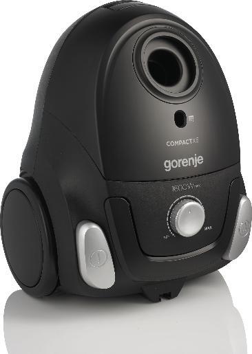 GORENJE usisivač VC1611CXBK sa vrećicom; 1600 W; Nastavak 2u1; crni