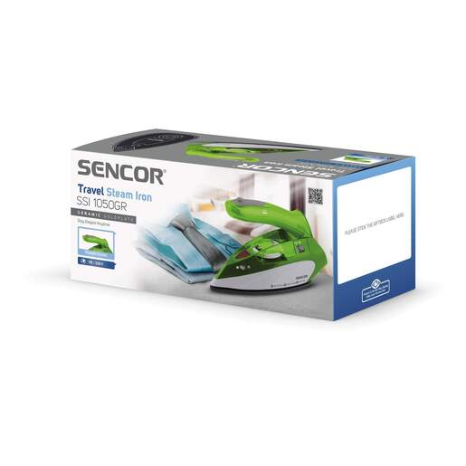 SENCOR pegla na paru SSI1050GR putna, zelena: 1100 W