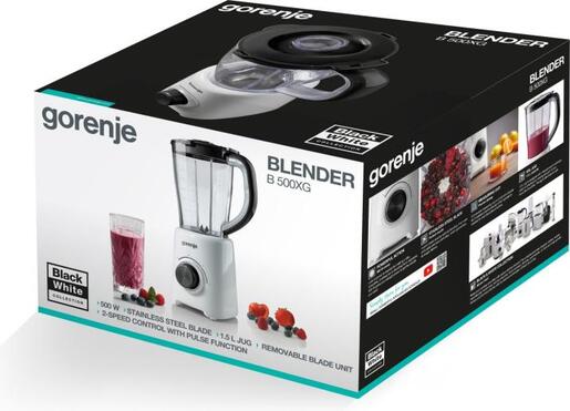 GORENJE blender B500XG: 500 W; zapremina 1.5 L; 2 brzine