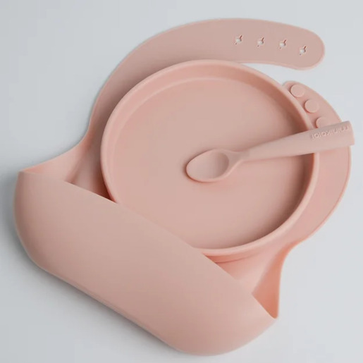 Minikoioi silikonska kašika Scooper / Roza