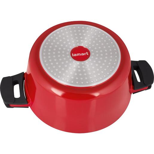 Lamart Alue šerpa sa poklopcem 4,2l / LT 1171 Crvena