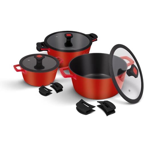 Lamart Alue šerpa sa poklopcem 4,2l / LT 1171 Crvena