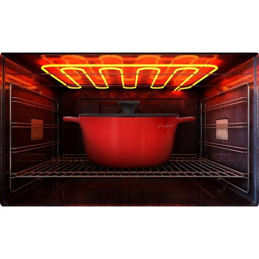 Lamart Alue šerpa sa poklopcem 6l / LT 1172 Crvena