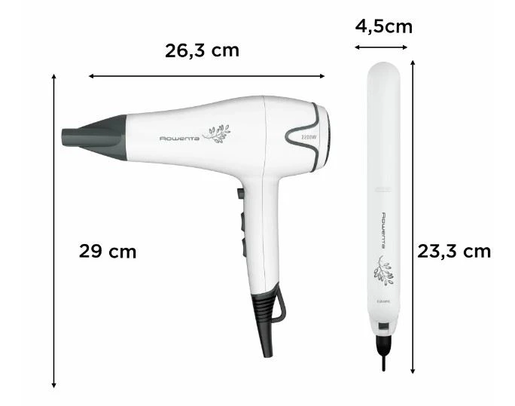 ROWENTA SET fen+pegla za kosu YD3057F0 - fen 2200 W
