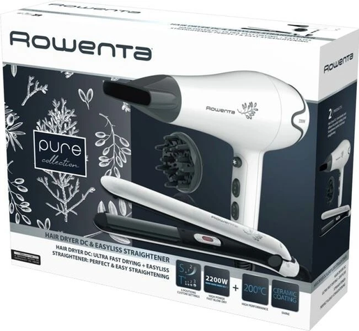 ROWENTA SET fen+pegla za kosu YD3057F0 - fen 2200 W