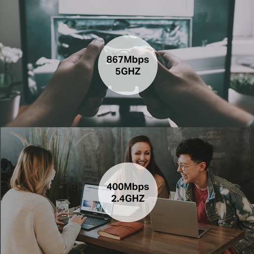 TP-Link Archer T3U AC1300 Mini Wi-Fi MU-MIMO USB Adapter,Mini Size, 867Mbps at 5GHz + 400Mbps at 2.4GHz, USB 3.0