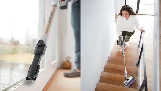 Shark štapni usisivač IW3612EU Detect Clean & Empty, bijeli: 240 W, 0.42 L, trajanje baterije do 60 min.