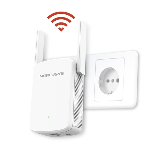 Mercusys ME30 AC1200 Wi-Fi Range Extender, 300 Mbps at 2.4 GHz + 867 Mbps at 5 GHz, 1 x 10/100 LAN, 2× Fixed External Antennas