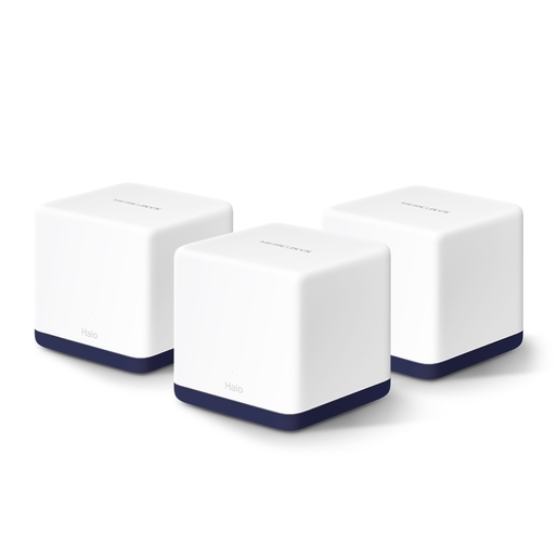 Mercusys Halo H50G(3-pack) 1900Mbps Whole Home Mesh Wi-Fi System,600Mbps at 2.4GHz,1300Mbps at 5GHz,3 Gigabit Ports,2 internal antennas