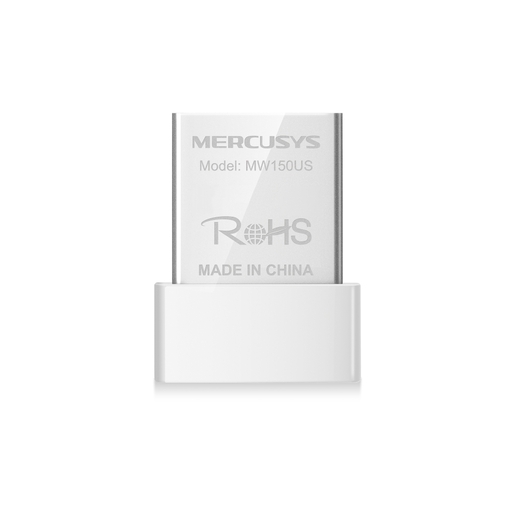 Mercusys MW150US N150 Wireless Nano USB Adapter, 150 Mbps on 2.4 GHz Nano Size