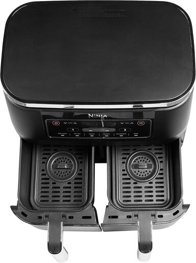 NINJA friteza AF300EU Foodi Dual Zone vrući zrak: 2400 W, 2 posude, kapacitet 7.6 L, 6 programa