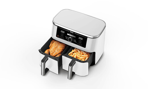 NINJA friteza AF400EUWH Foodi Max Dual Zone vrući zrak: 2470 W, kapacitet 9.5 L