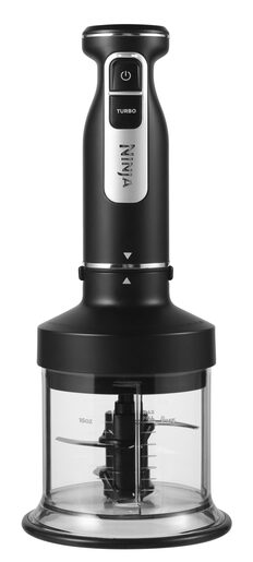 NINJA ručni mikser CI100EU Foodi 3-u-1, crni: ručni mikser, štapni mikser i sjeckalica, 850 W, 5 brzina