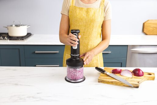 NINJA ručni mikser CI100EU Foodi 3-u-1, crni: ručni mikser, štapni mikser i sjeckalica, 850 W, 5 brzina