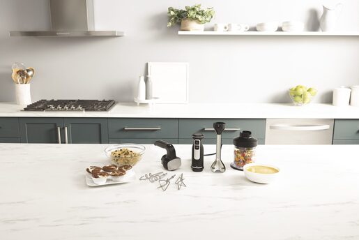 NINJA ručni mikser CI100EU Foodi 3-u-1, crni: ručni mikser, štapni mikser i sjeckalica, 850 W, 5 brzina