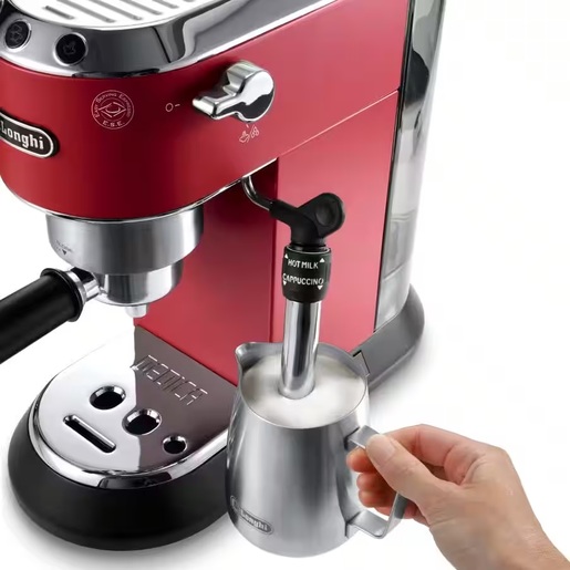 DeLonghi aparat za espresso kafu EC685.R Dedica Style ručni, crveni