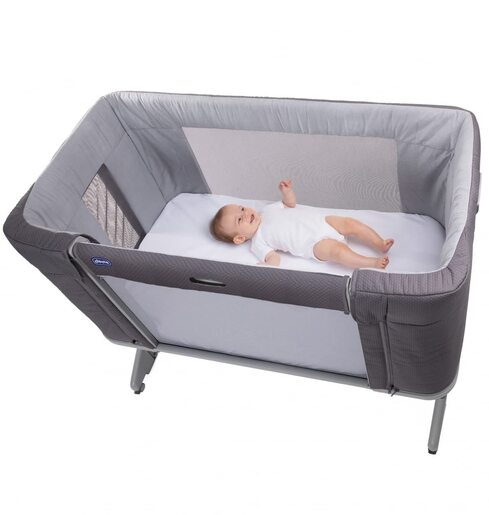 Chicco krevetić NEXT2ME FOREVER, Moon Grey