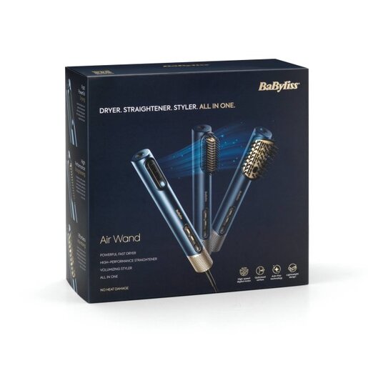 BaByliss multi-styler Air Wand AS6550E; Sušenje, ravnanje, stiliziranje - bez oštećenja kose toplinom