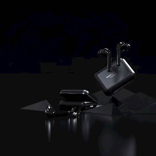 HAPPY PLUGS bežične slušalice in-ear Air 1 plus, Crne