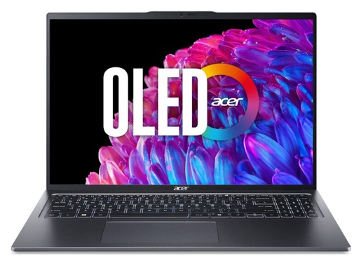 Acer laptop Swift Go 16 OLED NX.KWNEX.001, 16 OLED 3.2K 120Hz, Intel Ultra 7 155U, 16GB LPDDR5X RAM, 1TB SSD, Intel Arc Graphics, Backlit KB, Windows 11 Home