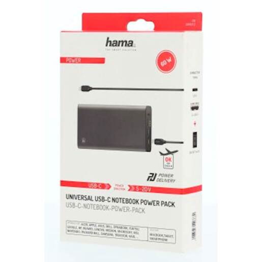 HAMA power bank 26800mAh, 119536, sivi