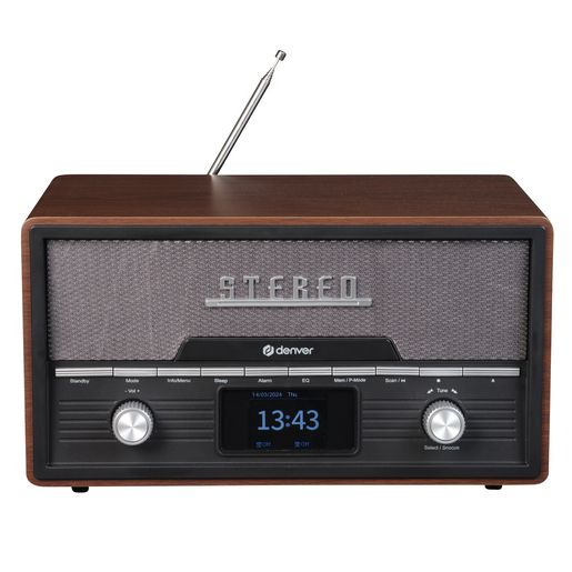 DENVER radio MDA-525DW, DARK WOOD