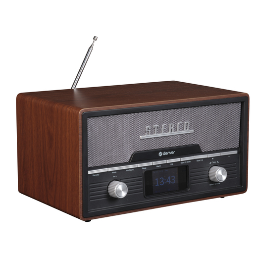 DENVER radio MDA-525DW, DARK WOOD