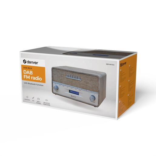 DENVER radio DAB-36LW, LIGHT WOOD