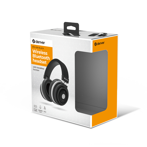 DENVER bežične slušalice on-ear, BTH-250B, BLACK