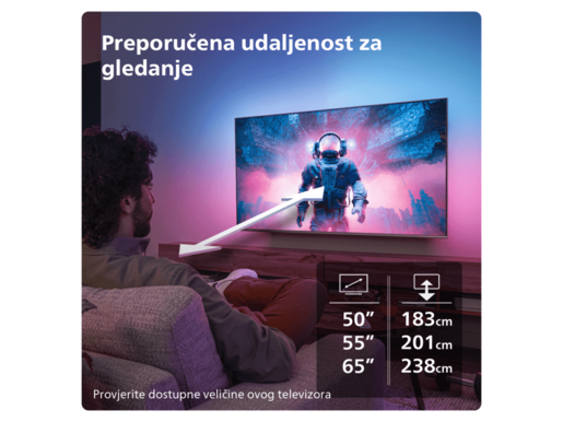 PHILIPS LED televizor 65PUS7409/12, 4K Ultra HD, Smart TV, GoogleTV, Pixel Precise Ultra HD, Dolby Atmos, Crna   **MODEL 2024**
