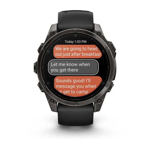 GARMIN Fenix 8 AMOLED Sapphire pametni sat, 47 mm, Carbon Gray, Pebble Gray remen