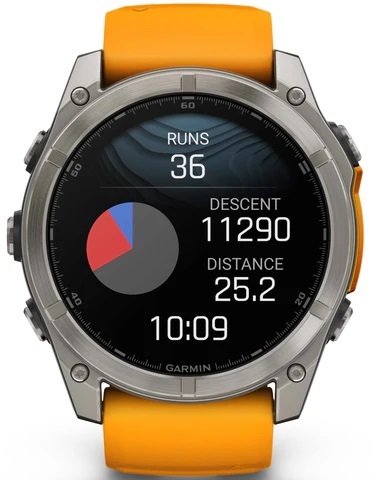 GARMIN Fenix 8 AMOLED Sapphire pametni sat, 51 mm, Spark Orange, Graphite remen