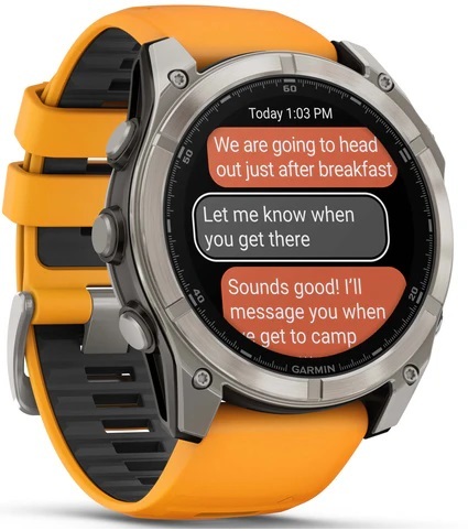 GARMIN Fenix 8 AMOLED Sapphire pametni sat, 51 mm, Spark Orange, Graphite remen