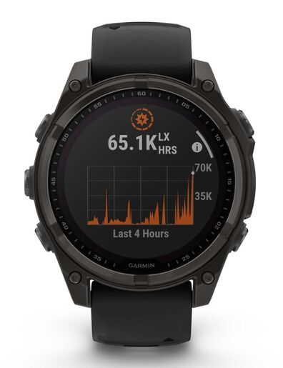 GARMIN Fenix 8 Solar Sapphire pametni sat, 51 mm, Carbon Gray, Pebble Gray remen
