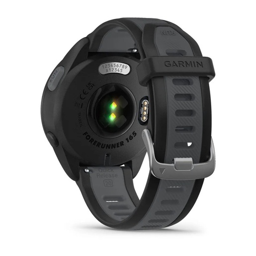 GARMIN Forerunner 165 Music pametni sat, 43 mm, Black, Slate grey remen