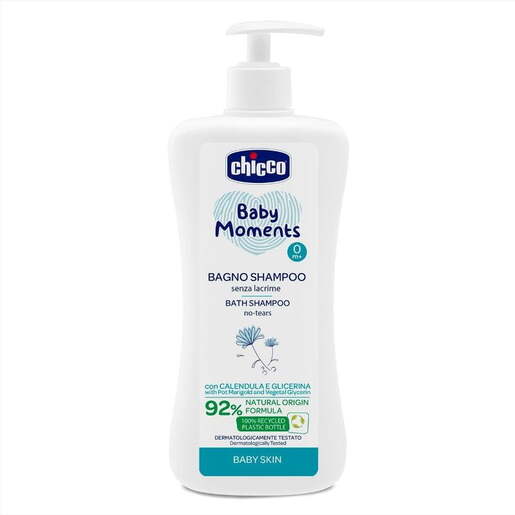 Chicco kupka i šampon Baby Moments, 500 ml