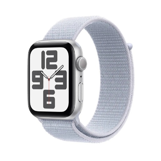Apple Watch SE2 v3 GPS 44mm Silver Alu Case Blue Cloud Sport Loop