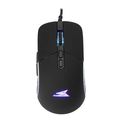 WHITE SHARK BARACUDA gaming miš BGM-011 NAUTILUS crni RGB, 12.800 dpi, žični