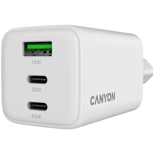 CANYON 65 W brzi punjač CU65ACC, bijeli (kabel nije uključen)