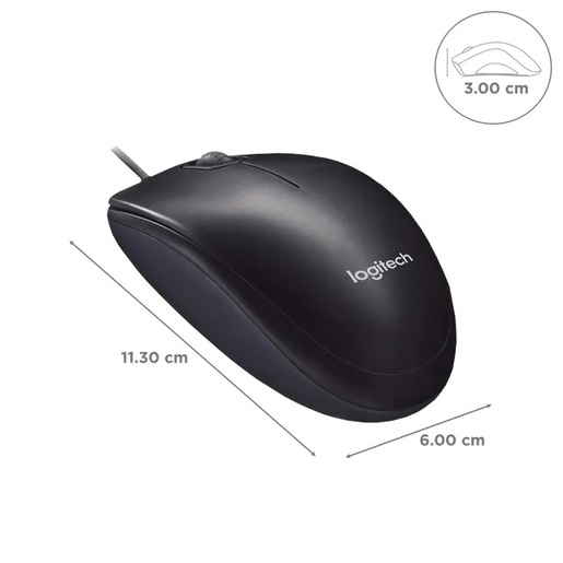 LOGITECH miš M90 žični sivi
